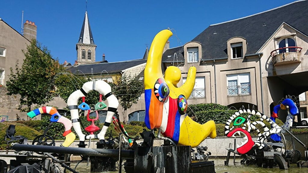 La fontaine Niki St Phalle - Château-Chinon